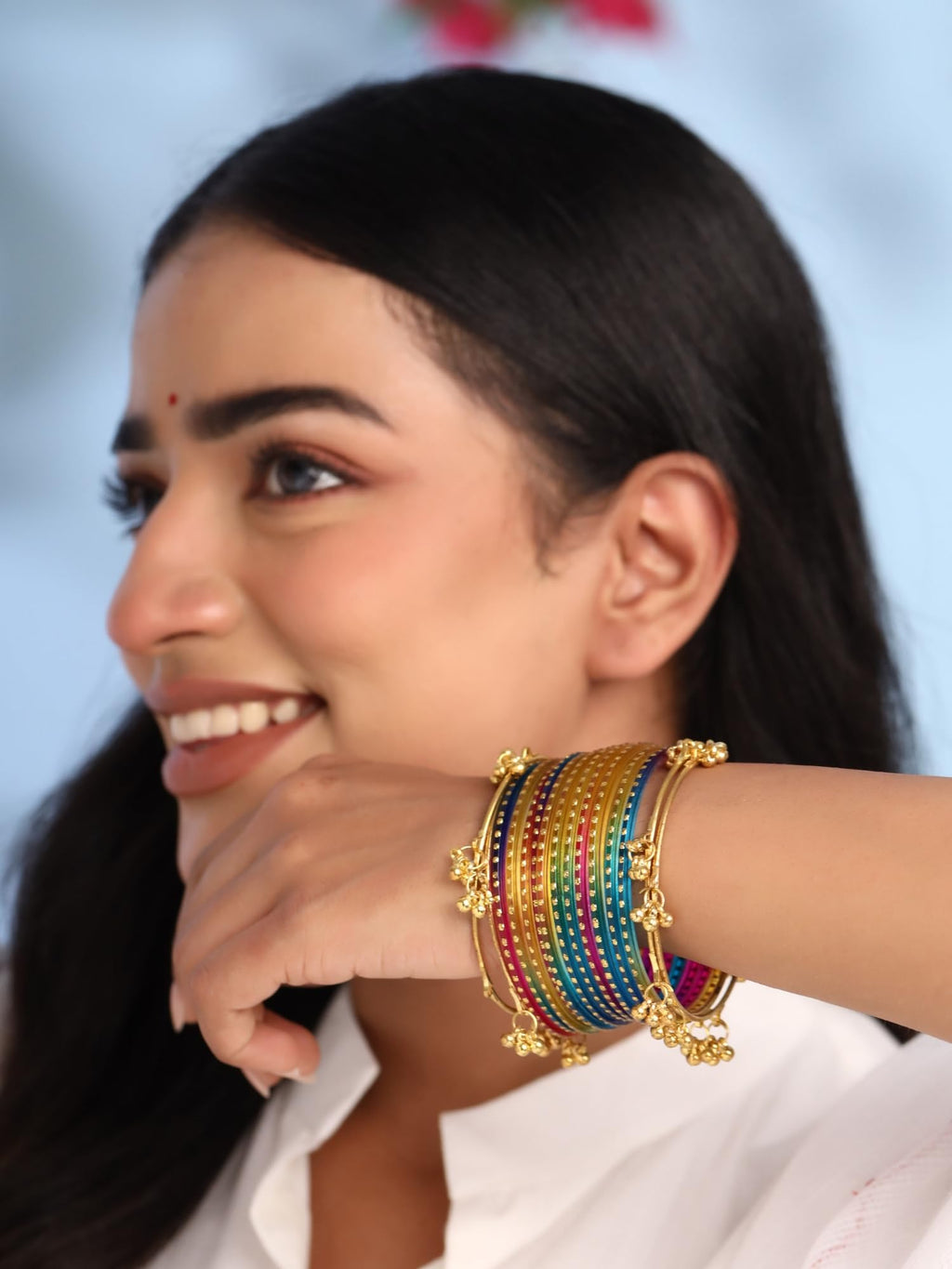 Kashmiri Ghungroo Bangle Set
