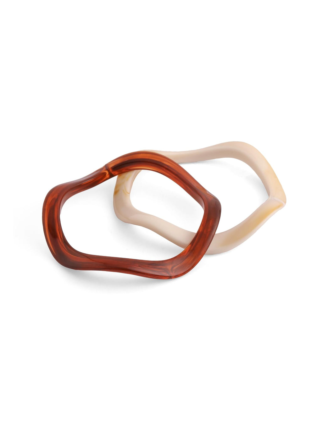 Wavy Resin Bangle Bracelets