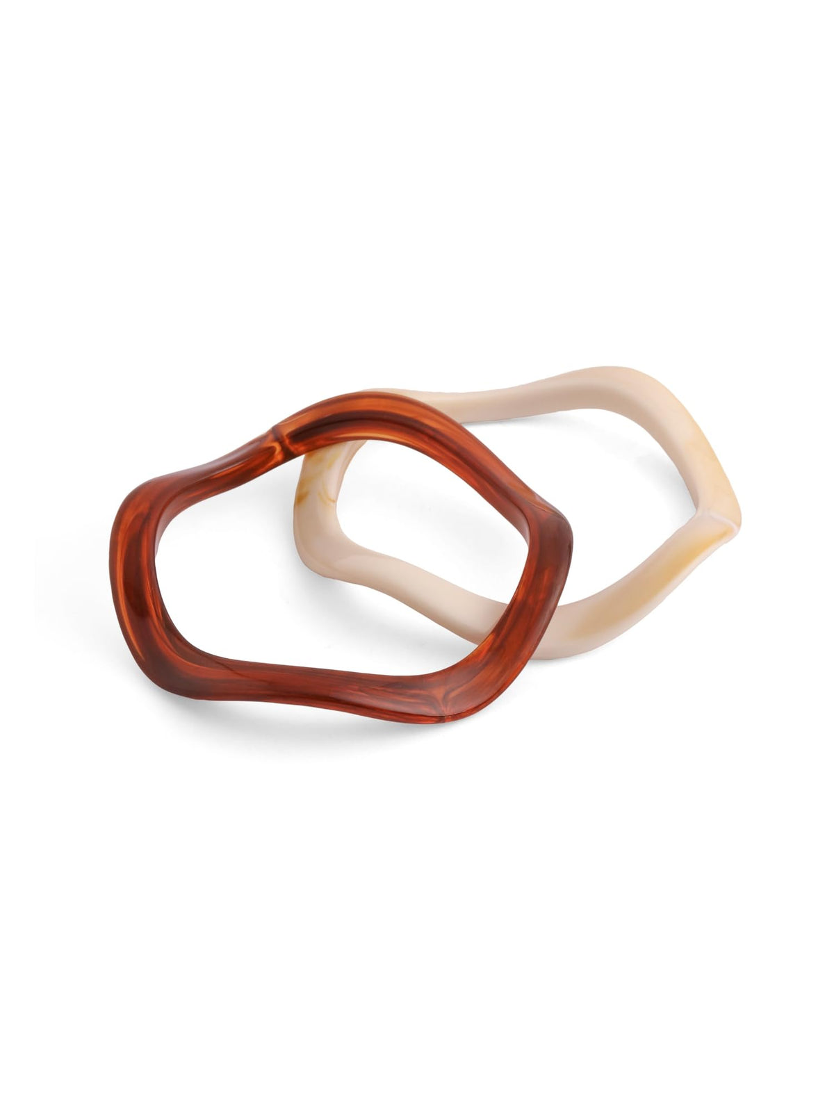 Wavy Resin Bangle Bracelets